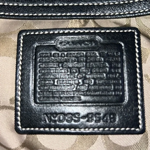 Vintage Coach Soho Legacy Slim Hippie 9549 black Leather - Picture 2 of 8